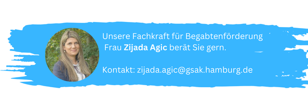 Bitte erfragen Sie die Kontaktdaten von Frau Agic im Schulbüro